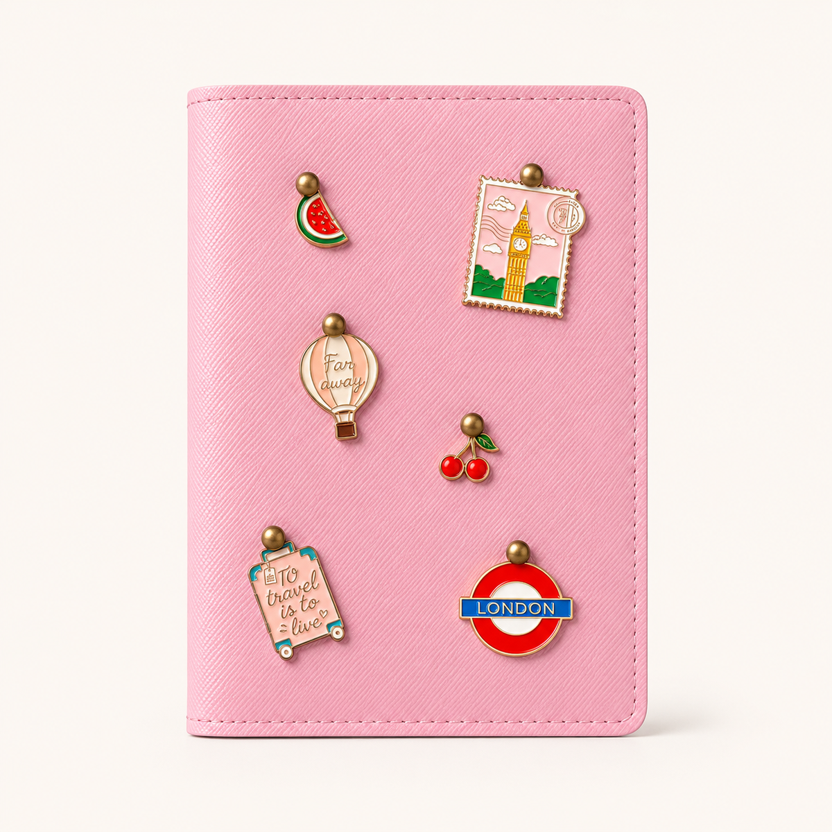 Passport Cover with Charms
