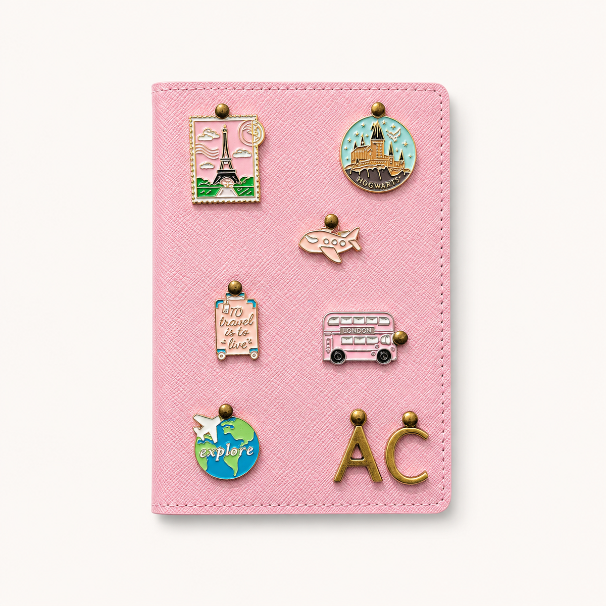 Passport Cover with Charms